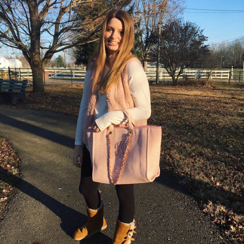 Cozy Pink Winter Outfit