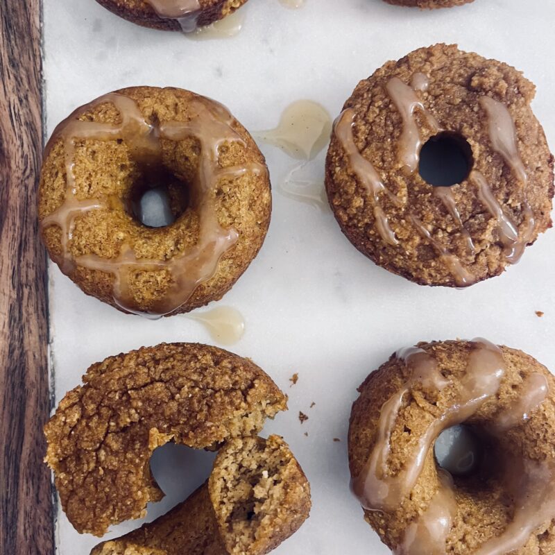 Maple Pumpkin Cake Donuts